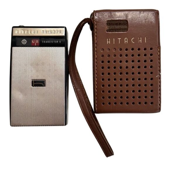 Hitachi 6 Transistor Radio w/ Leather case TH-627R - Picture 1 of 13